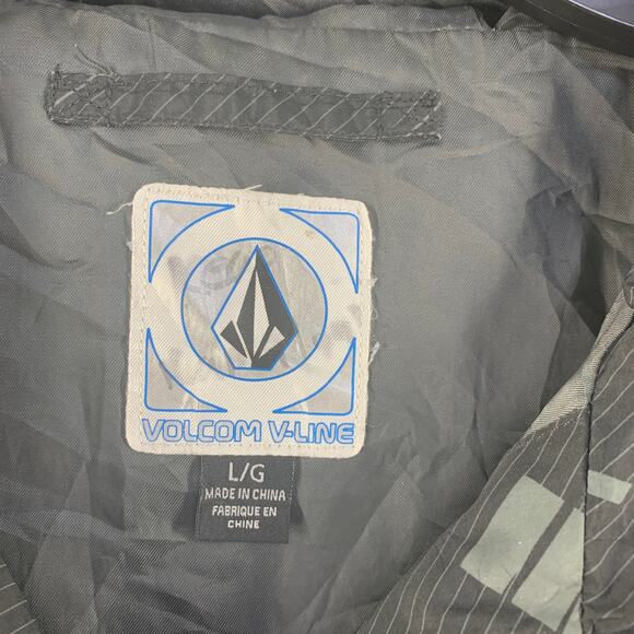 Volcom Jacket Youth Large V Line Hooded Black Grey - Picture 12 of 13